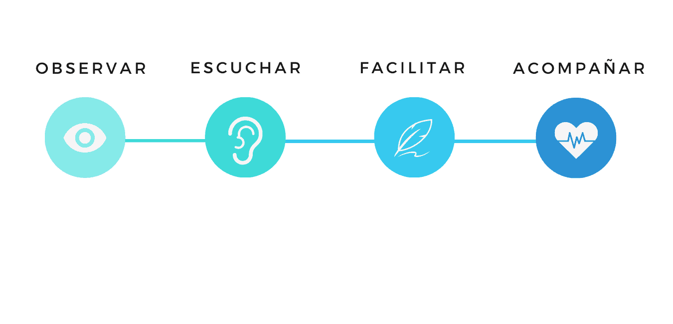 vuela música es observar escuchar facilitar acompañar